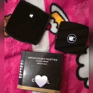 Black CC double sided mirror